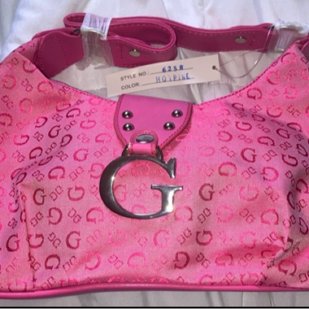 Pink G-Logo Shoulder Bag